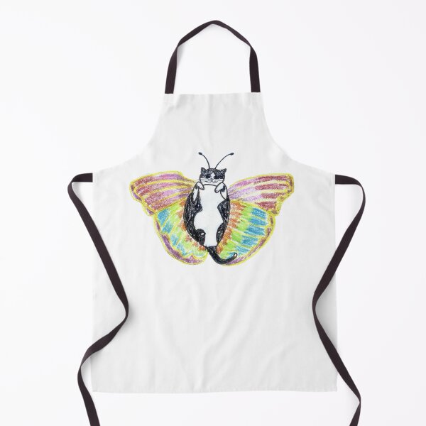 Item preview, Cute Butterfly Cat Crayon Art designed and sold by MagicYana.