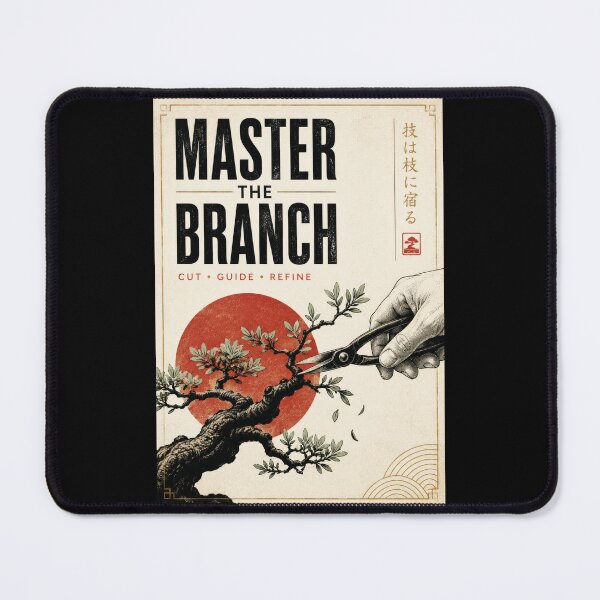 Item preview, Master the Branch – Japanese Bonsai Pruning Poster  designed and sold by Sketchlegacy.