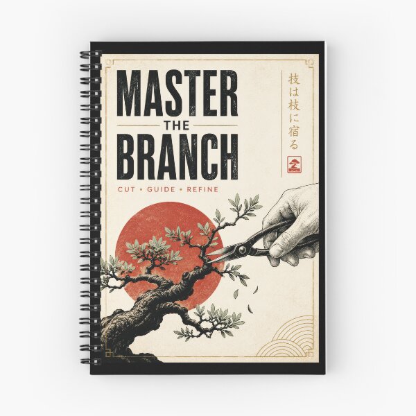 Item preview, Master the Branch – Japanese Bonsai Pruning Poster  designed and sold by Sketchlegacy.