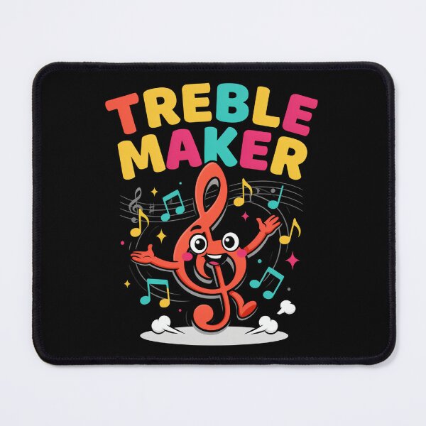 Item preview, Treble Maker – Cute Dancing Treble Clef Music Pun Design designed and sold by Midnight Veil Designs.