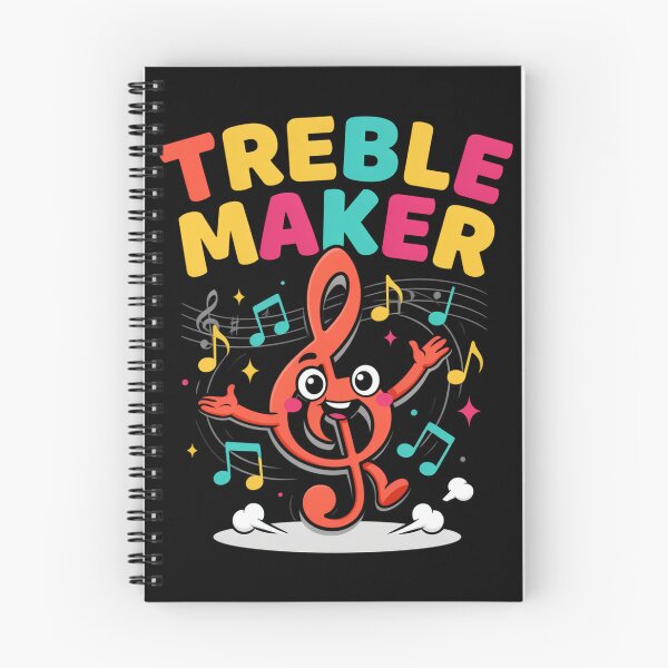 Item preview, Treble Maker – Cute Dancing Treble Clef Music Pun Design designed and sold by Midnight Veil Designs.