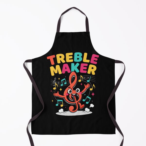 Item preview, Treble Maker – Cute Dancing Treble Clef Music Pun Design designed and sold by Midnight Veil Designs.