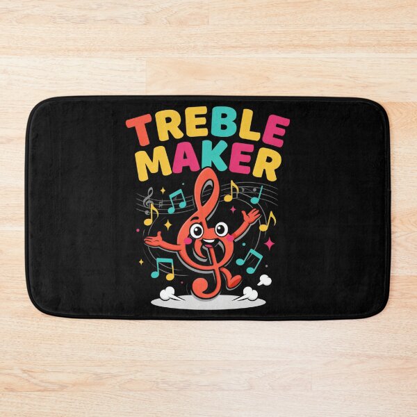Item preview, Treble Maker – Cute Dancing Treble Clef Music Pun Design designed and sold by Midnight Veil Designs.