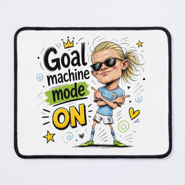 Item preview, Erling Haaland - Manchester City illustrationrling Haaland soccer football star designed and sold by Dalila Cartoon.