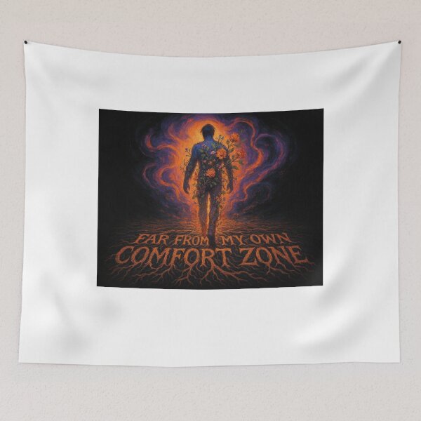 Item preview, Far From My Own Comfort Zone - Fiery Bloom designed and sold by AcosDesign.