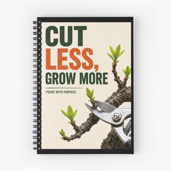 Item preview, Cut Less, Grow More – Purposeful Pruning Poster  designed and sold by Sketchlegacy.