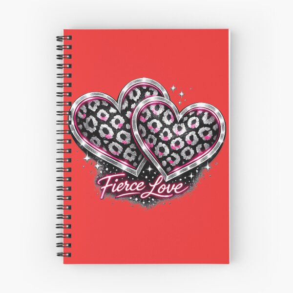 Item preview, Black Silver Leopard Hearts – Fierce Love Bold Fashion Design designed and sold by EdgeSphere.