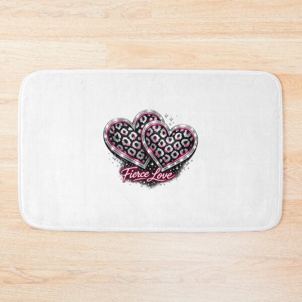 Item preview, Black Silver Leopard Hearts – Fierce Love Bold Fashion Design designed and sold by EdgeSphere.