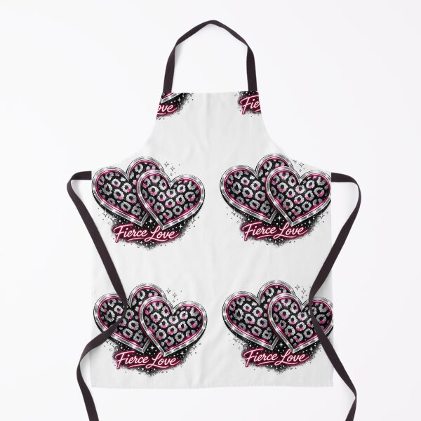 Item preview, Black Silver Leopard Hearts – Fierce Love Bold Fashion Design designed and sold by EdgeSphere.