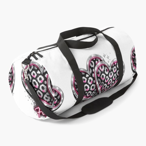 Item preview, Black Silver Leopard Hearts – Fierce Love Bold Fashion Design designed and sold by EdgeSphere.
