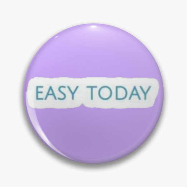 Item preview, Easy Today Minimalist Quote - Aesthetic Blue Typography Sticker designed and sold by Scro-Ciob-Shop.