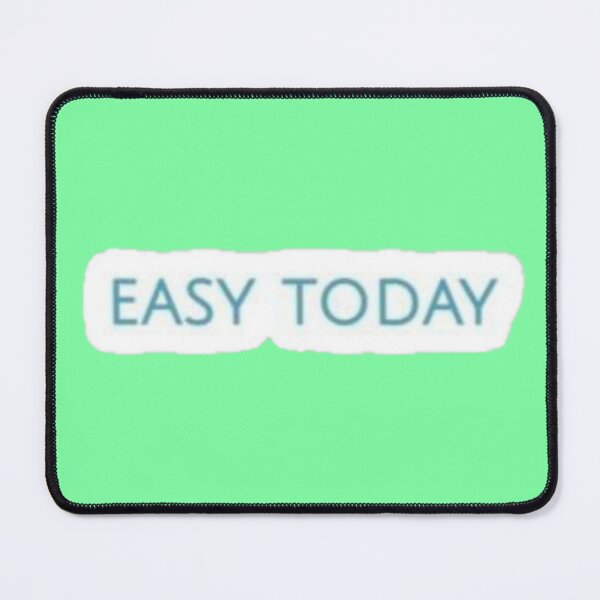 Item preview, Easy Today Minimalist Quote - Aesthetic Blue Typography Sticker designed and sold by Scro-Ciob-Shop.