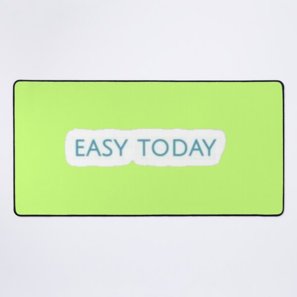 Item preview, Easy Today Minimalist Quote - Aesthetic Blue Typography Sticker designed and sold by Scro-Ciob-Shop.