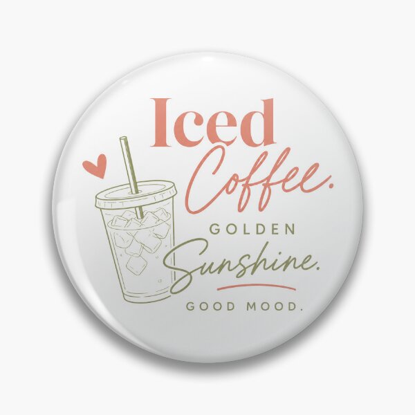 Item preview, Iced Coffee Golden Sunshine Good Mood Shirt | Minimal Coffee Lover Tee | Summer Coffee Aesthetic designed and sold by Verycutethings.