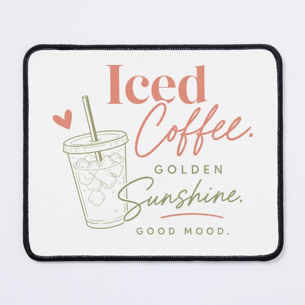 Item preview, Iced Coffee Golden Sunshine Good Mood Shirt | Minimal Coffee Lover Tee | Summer Coffee Aesthetic designed and sold by Verycutethings.