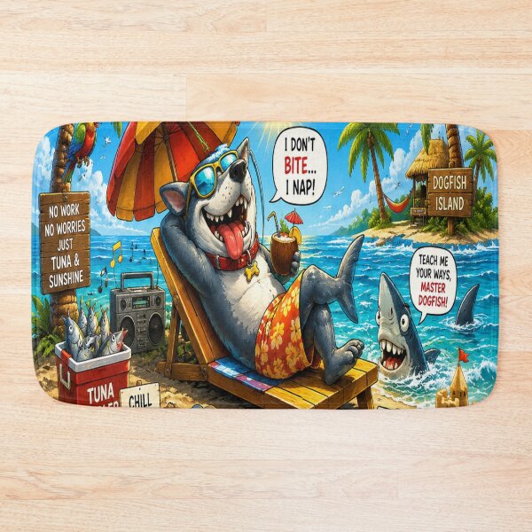Item preview, Relaxing beach dog design  designed and sold by urbanshop7.