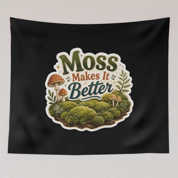 Item preview, Moss Makes It Better – Woodland Garden  designed and sold by Sketchlegacy.