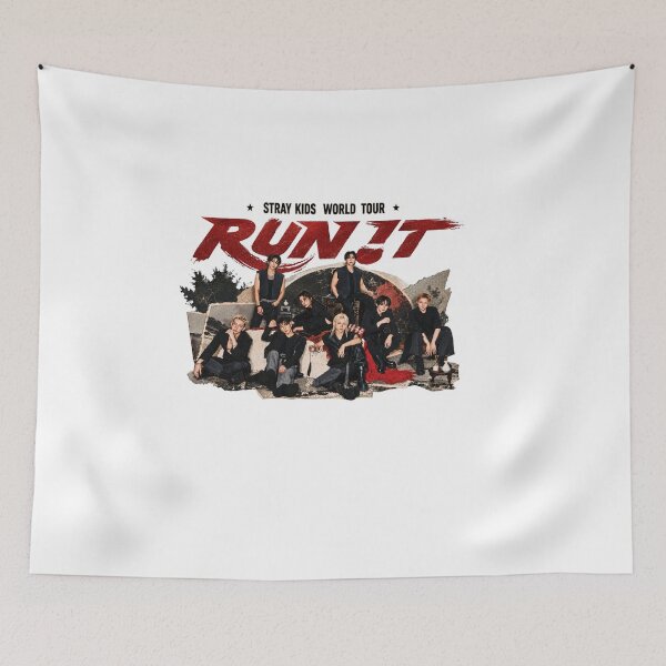 Item preview, Stray Kids World Tour Run It Shirt, Retro Kpop Group Photo Tee, SKZ Concert Outfit, Stay Fan Merch Gift, Comfort Colors Shirt designed and sold by BerryHand.