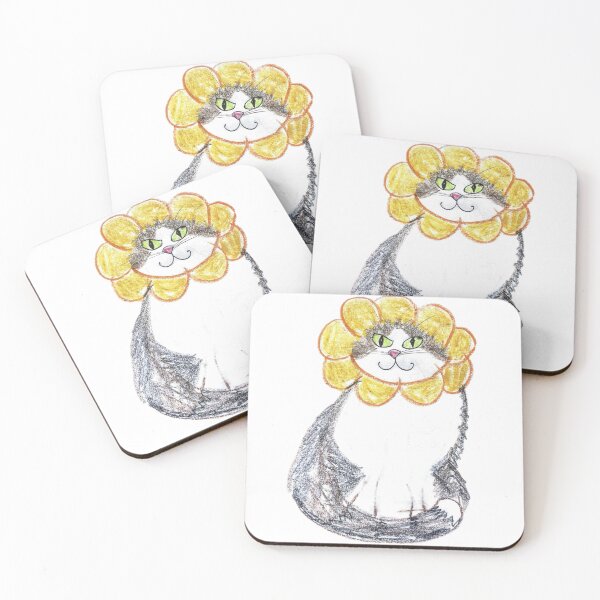 Item preview, Cute Flower Cat designed and sold by MagicYana.