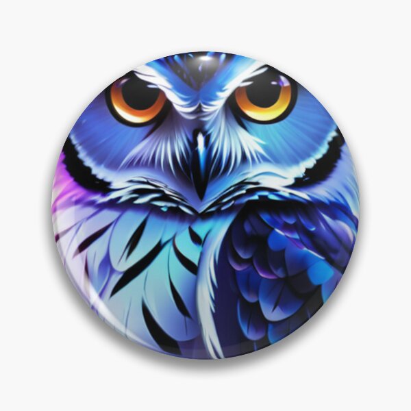 Item preview, Digital Art - Stylized Owl, Cyberpunk Illustration designed and sold by World-Pets.