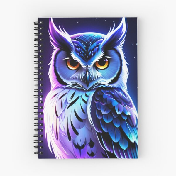 Item preview, Digital Art - Stylized Owl, Cyberpunk Illustration designed and sold by World-Pets.