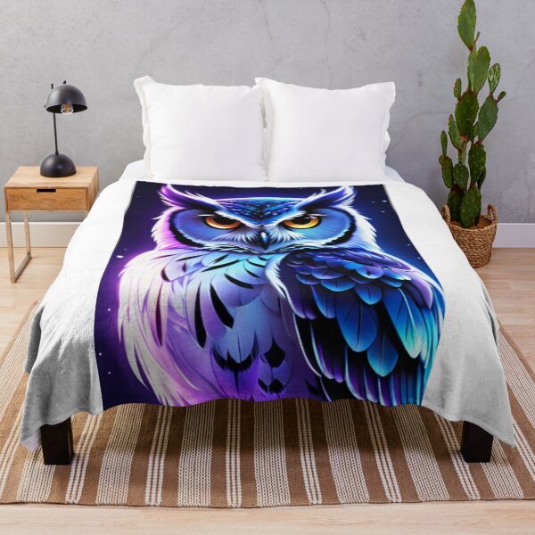 Item preview, Digital Art - Stylized Owl, Cyberpunk Illustration designed and sold by World-Pets.
