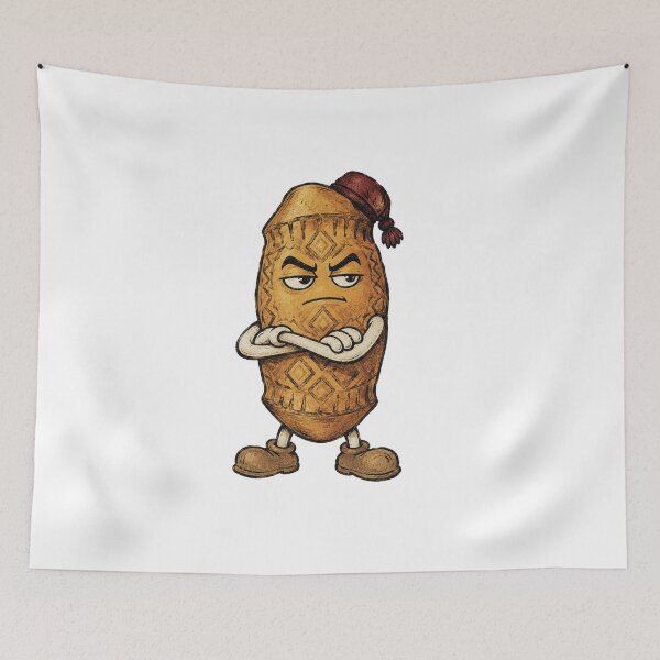 Item preview, Unimpressed Oscypek Smoked Cheese with Crossed Arms Vintage 1930s Rubberhose Cartoon Polish Food Character designed and sold by OnPointOutfits.