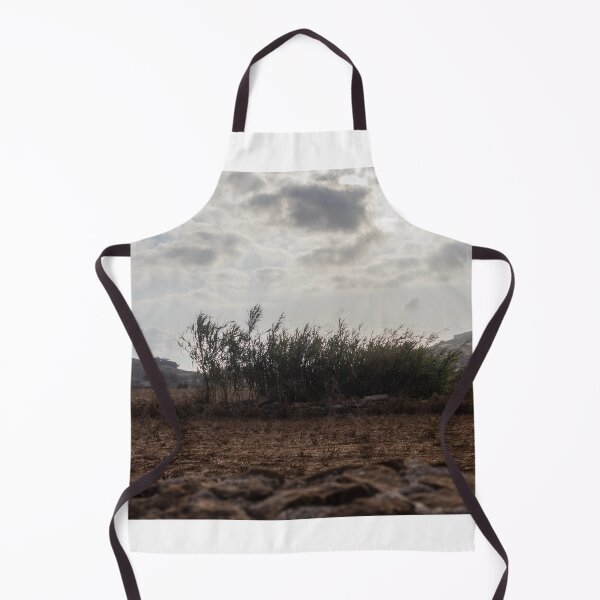 Item preview, Dry Field With Tall Reeds And Dramatic Cloudy Sky Over Rural Mediterranean Landscape designed and sold by Nmallia.
