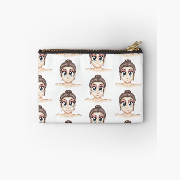 Item preview, Brown Hair Anime Girl Blue Eyes Sketch designed and sold by KaleChub.