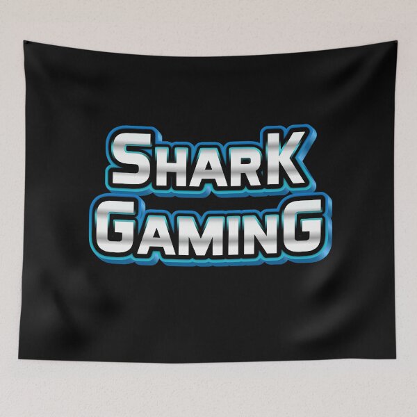 Item preview, Shark Gaming Metallic Logo designed and sold by Khadigadesings.
