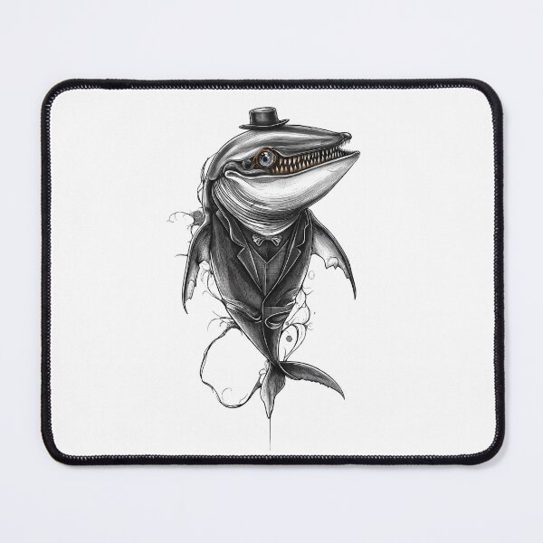 Item preview, Dapper Whale Gentleman – Surreal Vintage Ocean Character designed and sold by Mysterium AI.