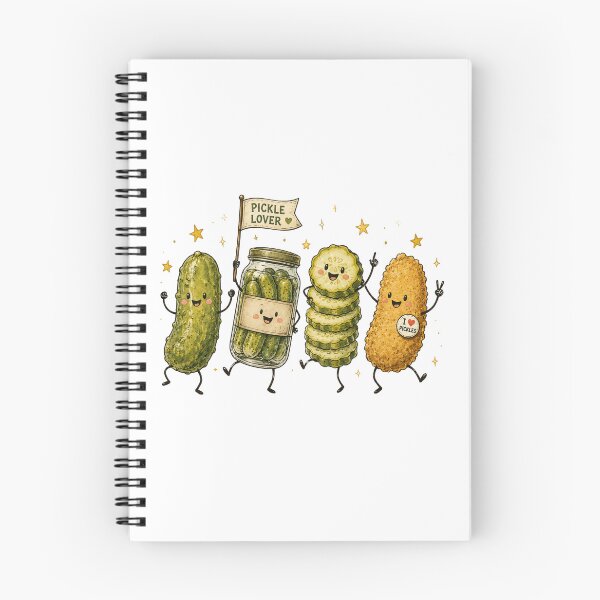 Item preview, Cute Pickle Lover Cartoon Kawaii Food Humor Vintage Illustration designed and sold by MotivaChic.