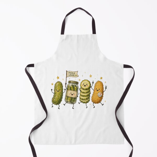 Item preview, Cute Pickle Lover Cartoon Kawaii Food Humor Vintage Illustration designed and sold by MotivaChic.