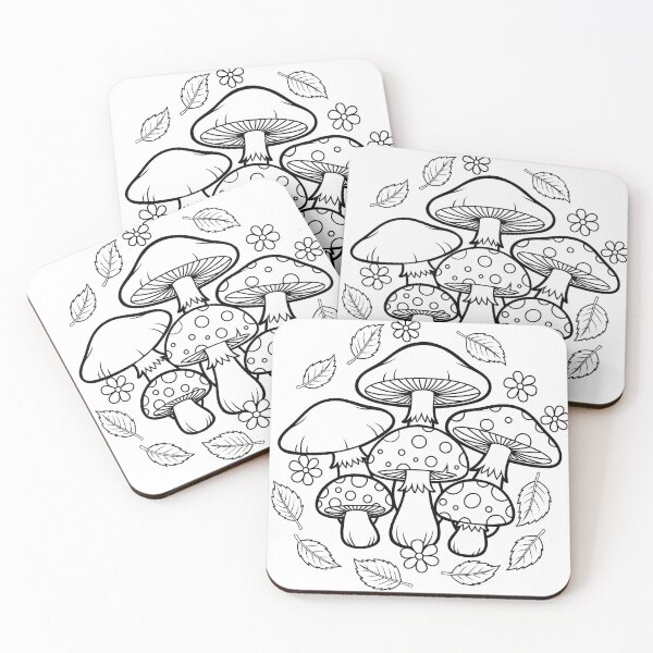 Item preview, Whimsical Mushroom Forest Illustration designed and sold by ArtPer-design.