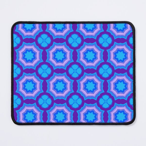 Item preview, Blue and Purple Geometric Floral Pattern designed and sold by SweetLilith.