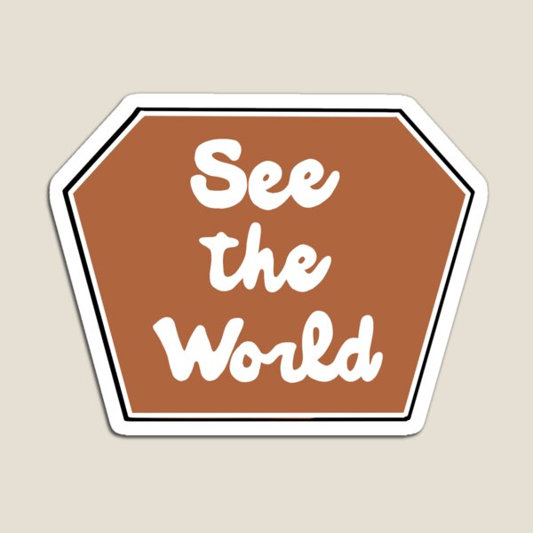 Item preview, Travel and see the world designed and sold by Peace, Love & Pugs.