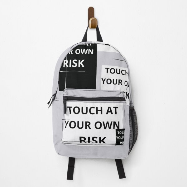 Item preview, Minimal Touch At Your Own Risk Typography Poster designed and sold by Biedroneczka.