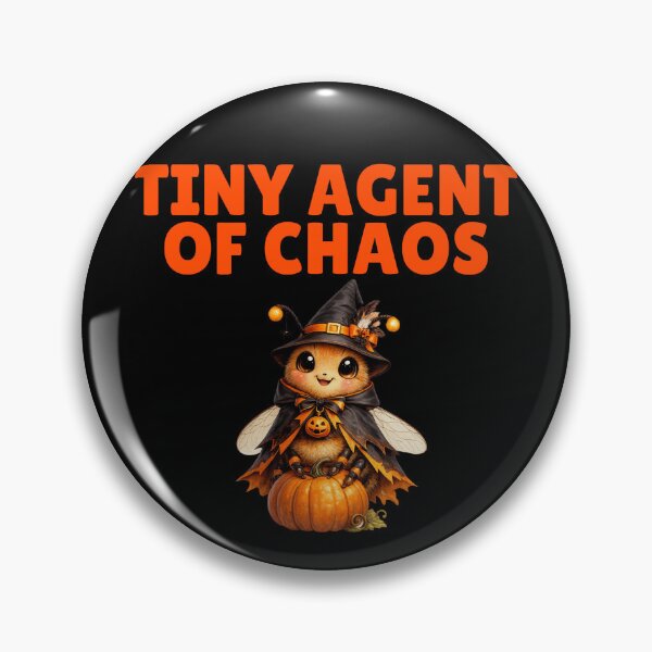 Item preview, Halloween Witch Bee - Tiny Agent of Chaos designed and sold by Giddy Bear Gifts.