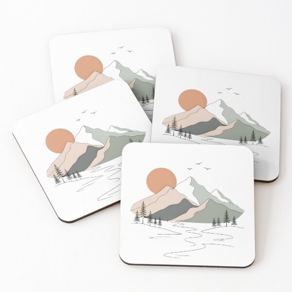 Item preview, Mountain sunrise designed and sold by trendspatterns.