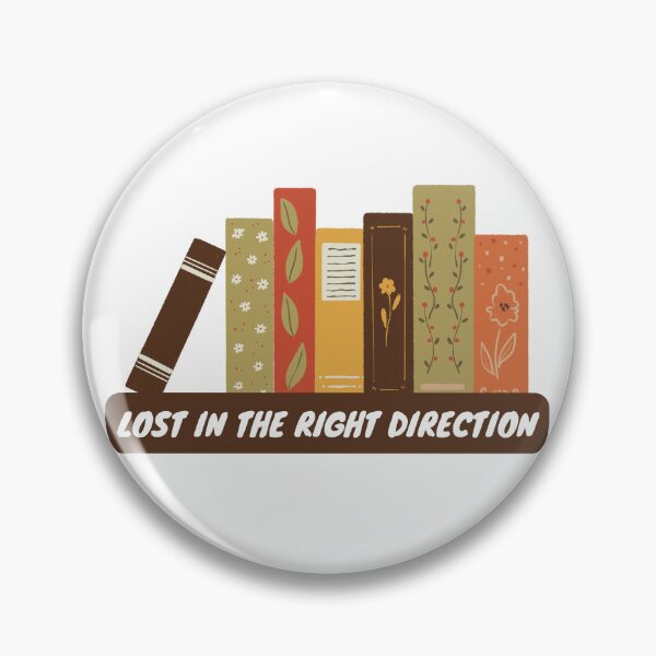 Item preview, Floral book Lost In The Right Direction Cute Cottagecore Book Lover Bookshelf Gift designed and sold by Art IN Pack.