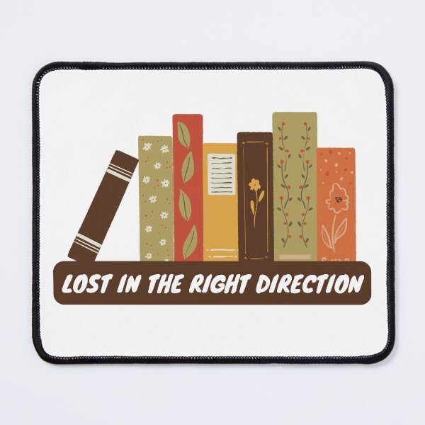 Item preview, Floral book Lost In The Right Direction Cute Cottagecore Book Lover Bookshelf Gift designed and sold by Art IN Pack.
