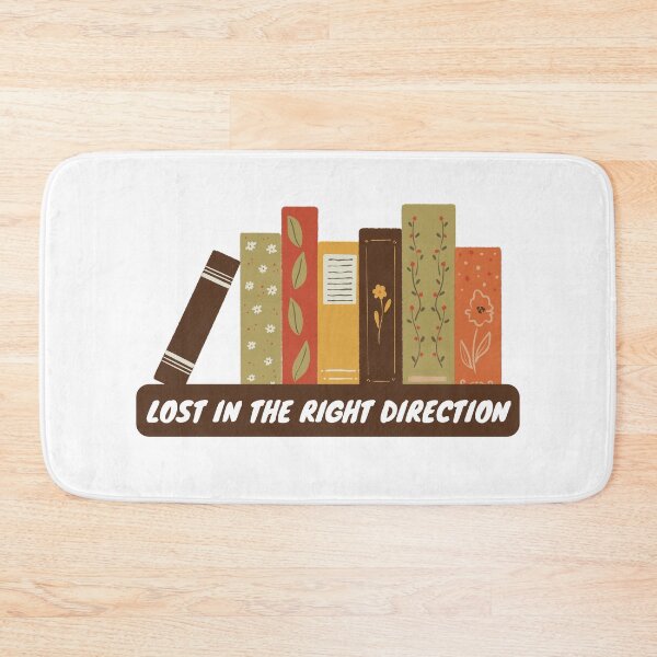 Item preview, Floral book Lost In The Right Direction Cute Cottagecore Book Lover Bookshelf Gift designed and sold by Art IN Pack.