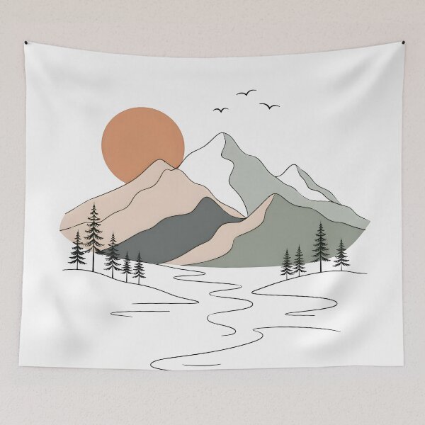 Item preview, Mountain sunrise designed and sold by trendspatterns.