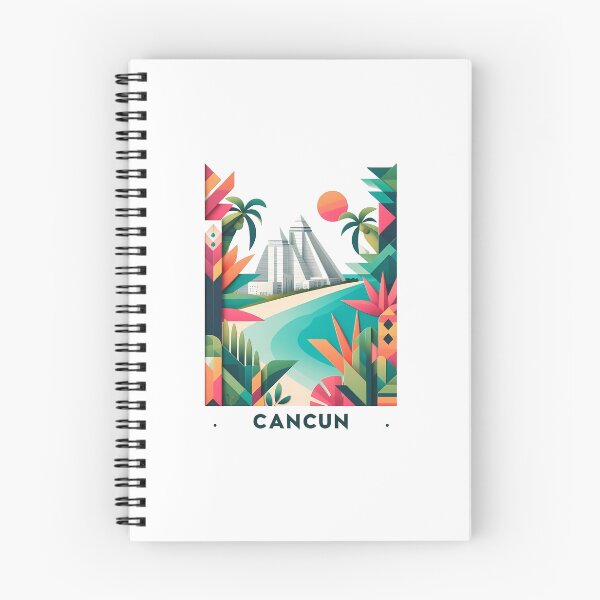 Item preview, Cancun Mexico Travel Poster - Abstract Tropical Island Beach Art designed and sold by OzzFrequency.