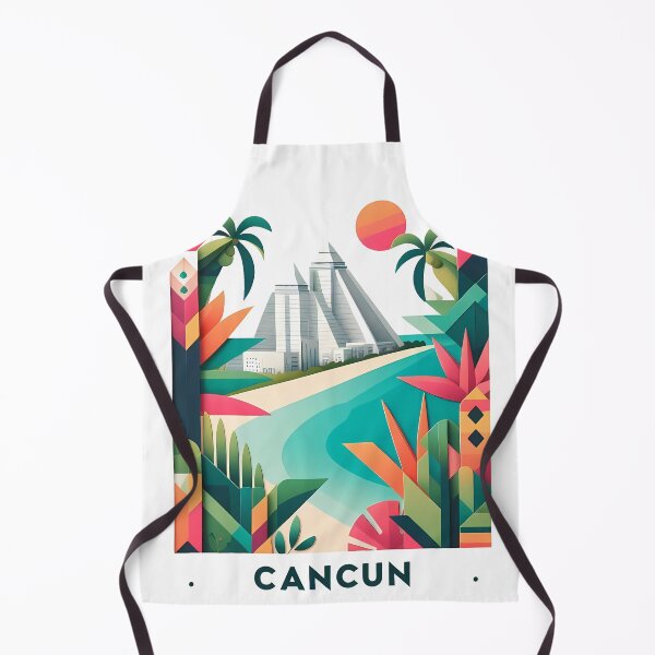 Item preview, Cancun Mexico Travel Poster - Abstract Tropical Island Beach Art designed and sold by OzzFrequency.