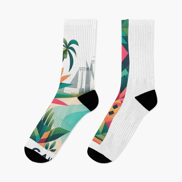 Item preview, Cancun Mexico Travel Poster - Abstract Tropical Island Beach Art designed and sold by OzzFrequency.