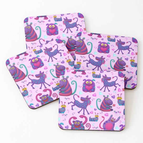 Item preview, Happy Little Oddballs Pattern - Cute Whimsical Creatures designed and sold by PatykArt.