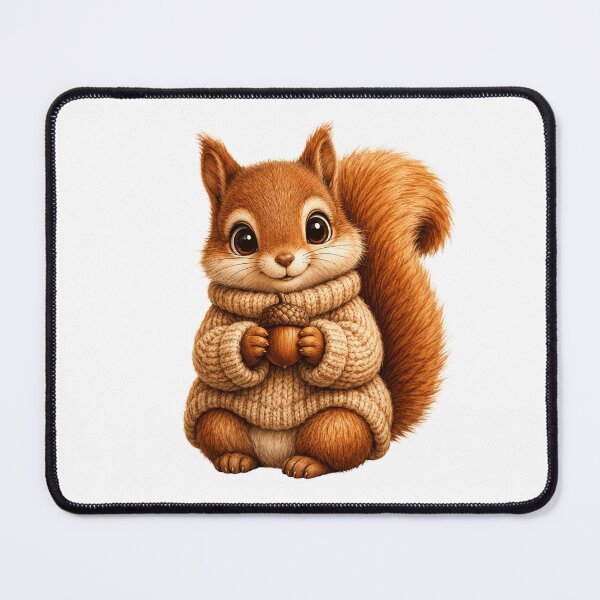 Item preview, Cozy Squirrel with Acorn designed and sold by RoPrincess.