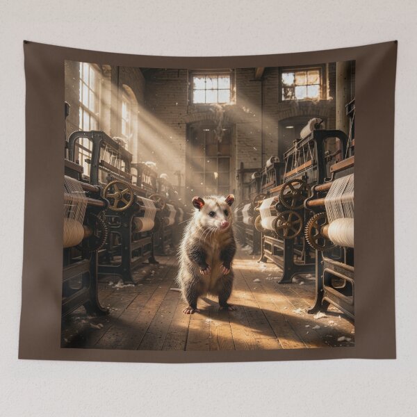 Item preview, Opossum Cotton Mill Girl designed and sold by Tridentulus.
