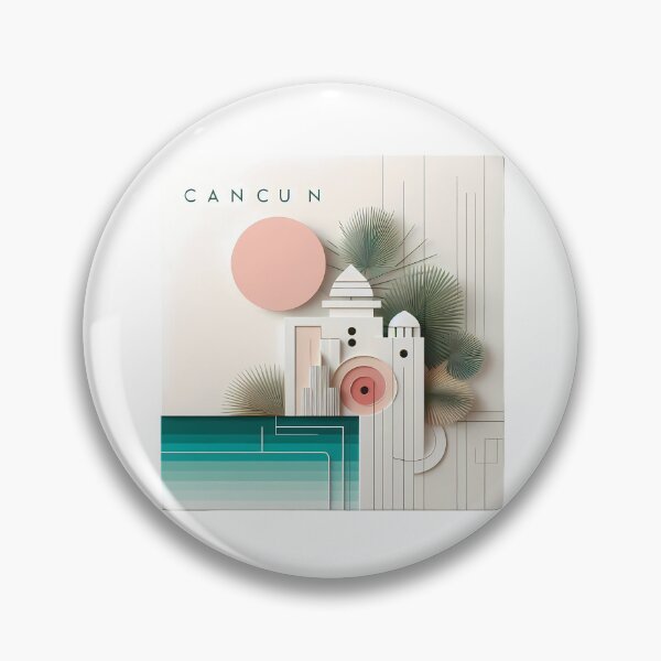 Item preview, Cancun Mexico Travel Poster - Abstract Tropical Island Beach Art designed and sold by OzzFrequency.